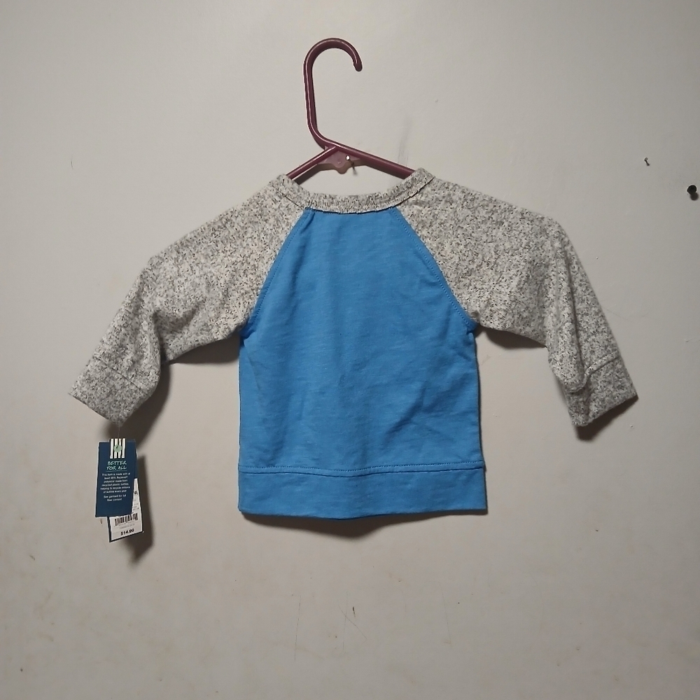 Genuine kids by Oshkosh boys long sleeve Pullover Shirt.  NWT. Size 12 months - Picture 3 of 16